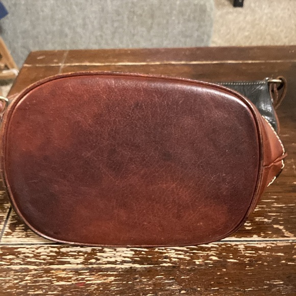 Vintage Green Hills black and brown leather bucket purse - Picture 13 of 15